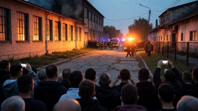 Russian network coordinated arson attack near Romanian arms company